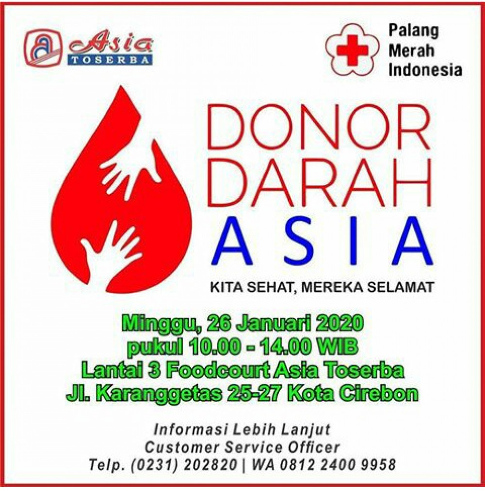 Donor Darah Asia Toserba Cirebon