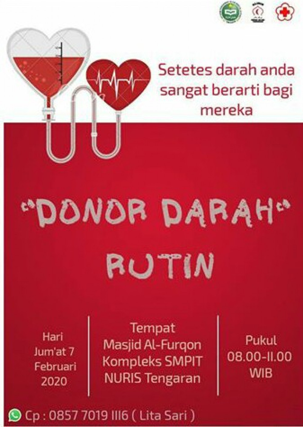 Donor Darah Rutin SMPIT Nurul Islam Tengaran