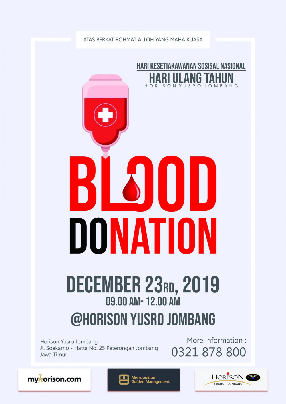 Blood Donation @Horison Yusro Jombang