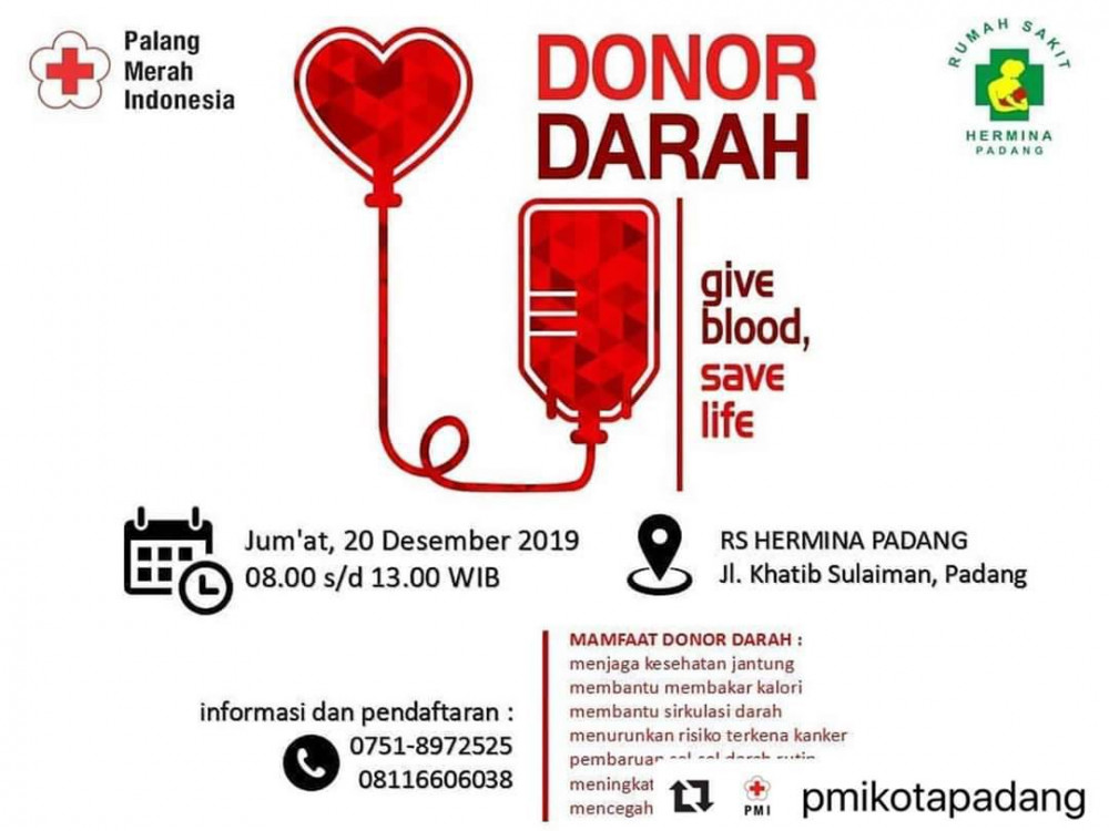 Donor Darah RS Hermina Padang
