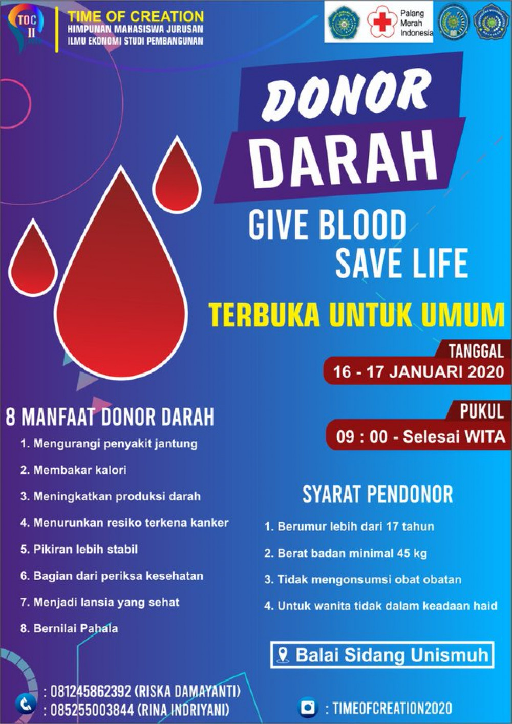 Donor Bersama Universitas Muhammadiyah Makassar
