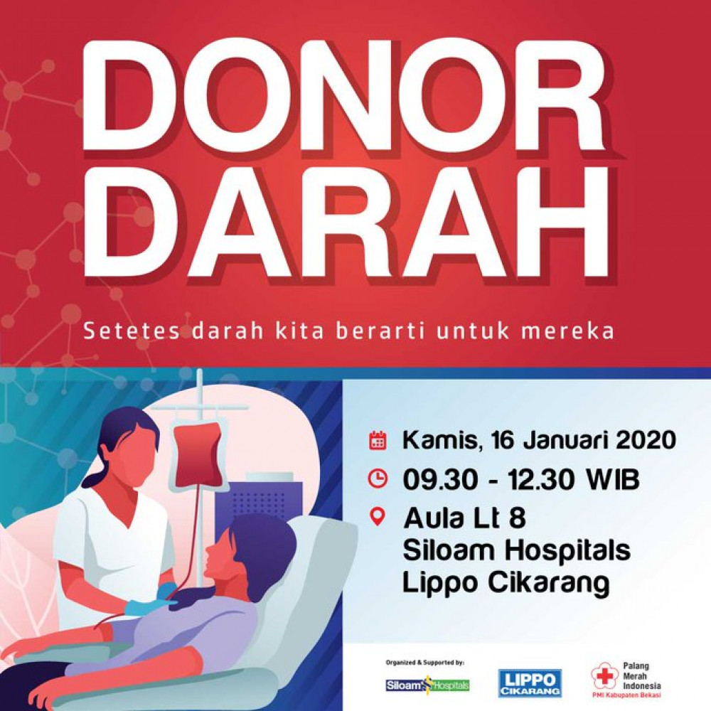 Donor Darah Bersama Siloam Hospital Lippo Cikarang