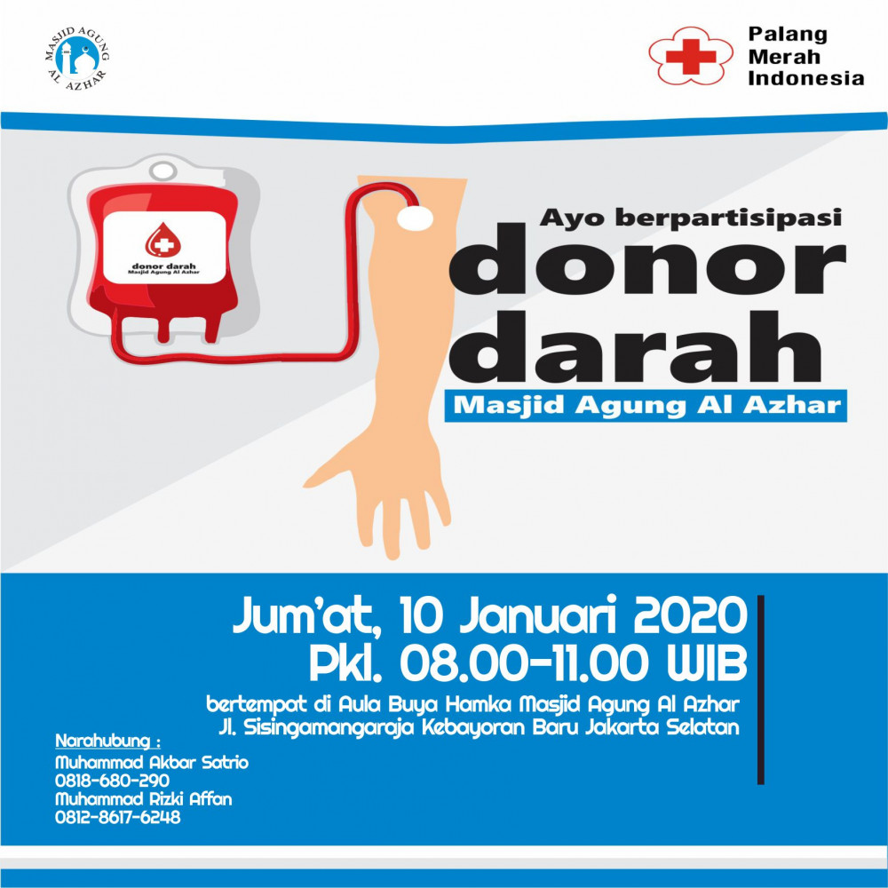 Donor Darah Masjid Agung Al Azhar Jakarta Selatan