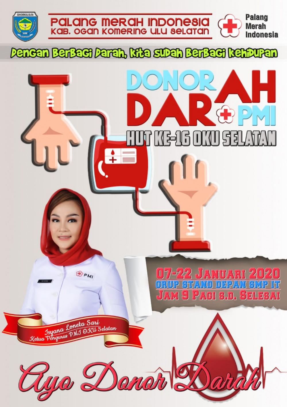 Donor Darah HUT ke - 16 OKU Selatan