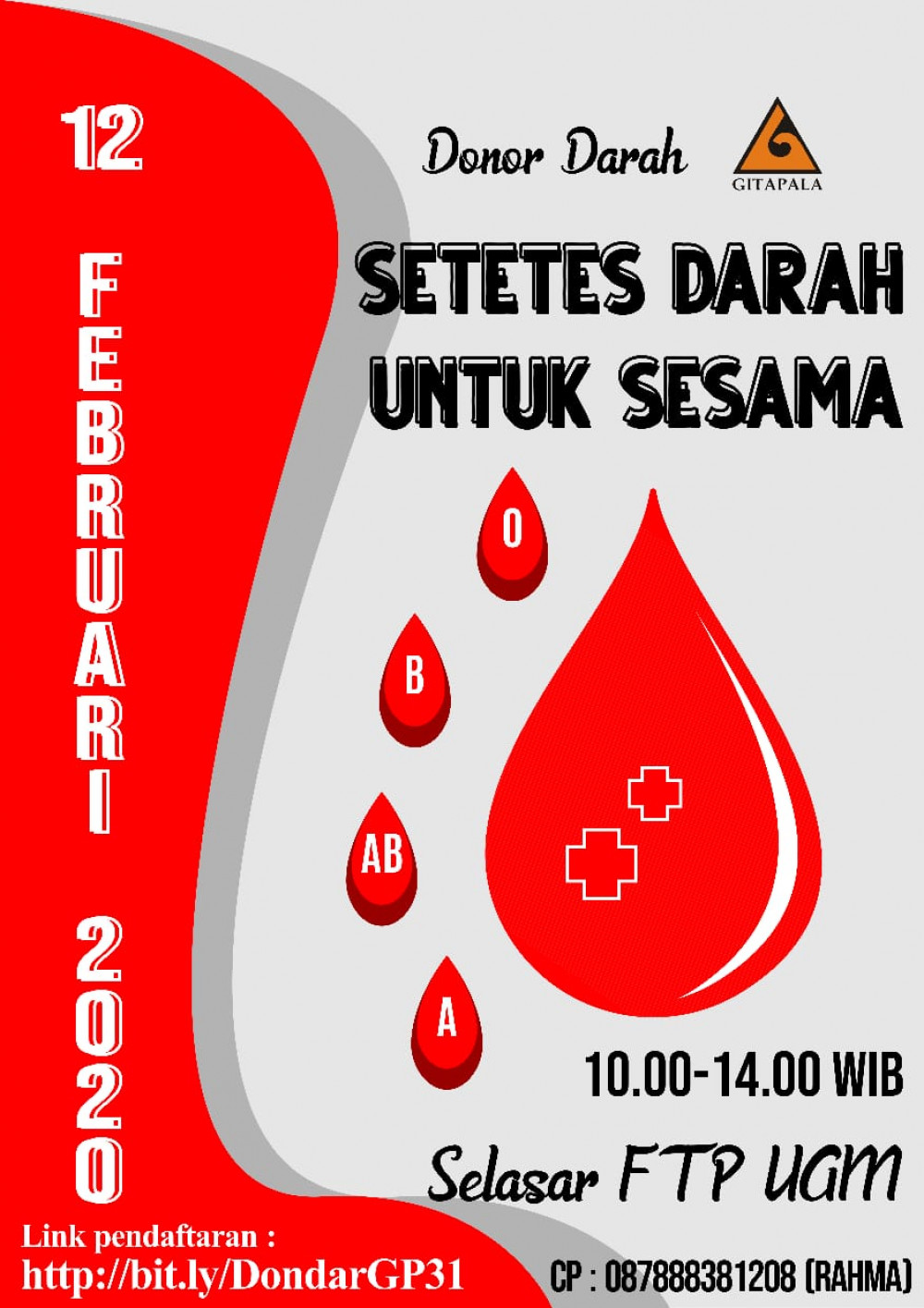 Donor Darah Fak. Teknologi Pertanian UGM
