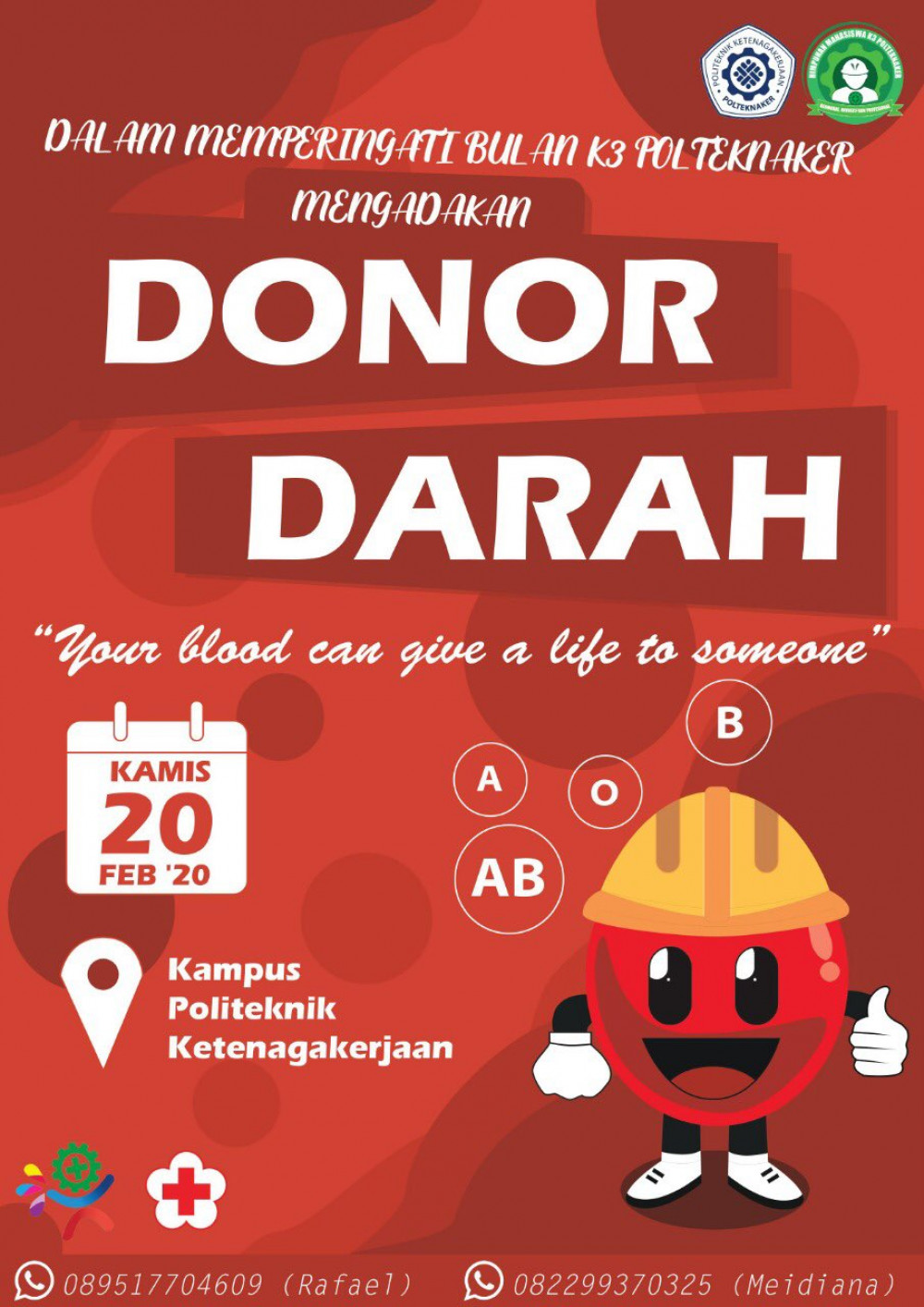 Donor Darah Politeknik Ketenagakerjaan