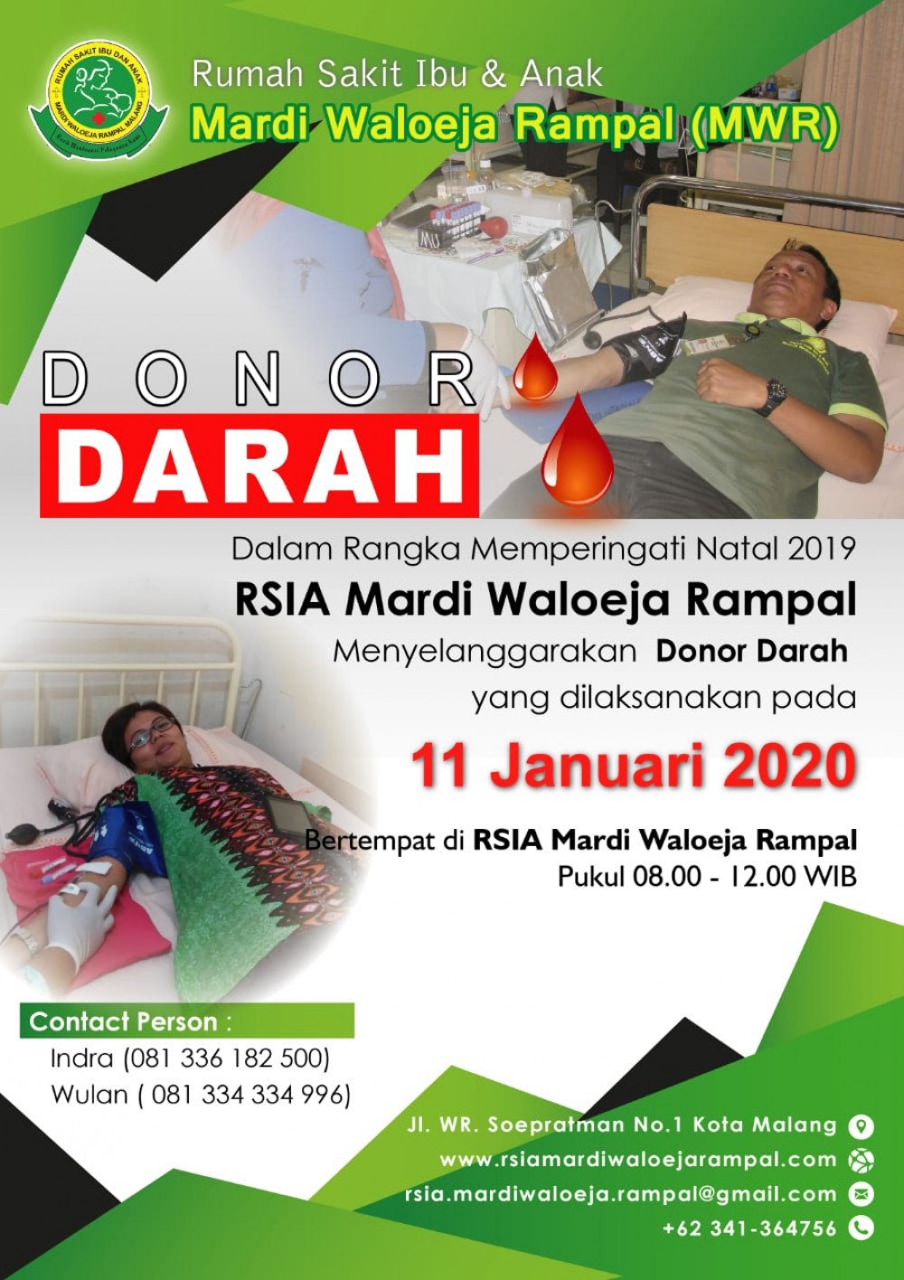 Donor Darah RSI Mardi Waloeja Rampal